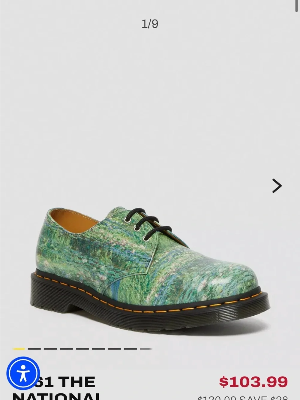 Dr. Martens 1461 The National Gallery Monet Collab Oxford Shoes
